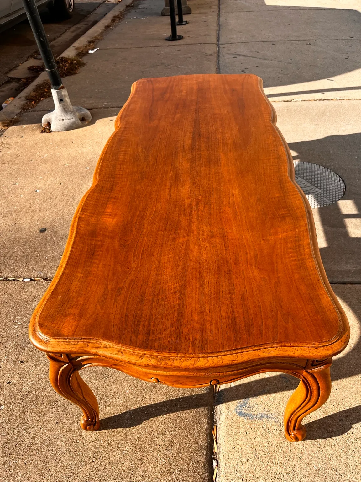Classic table after restoration